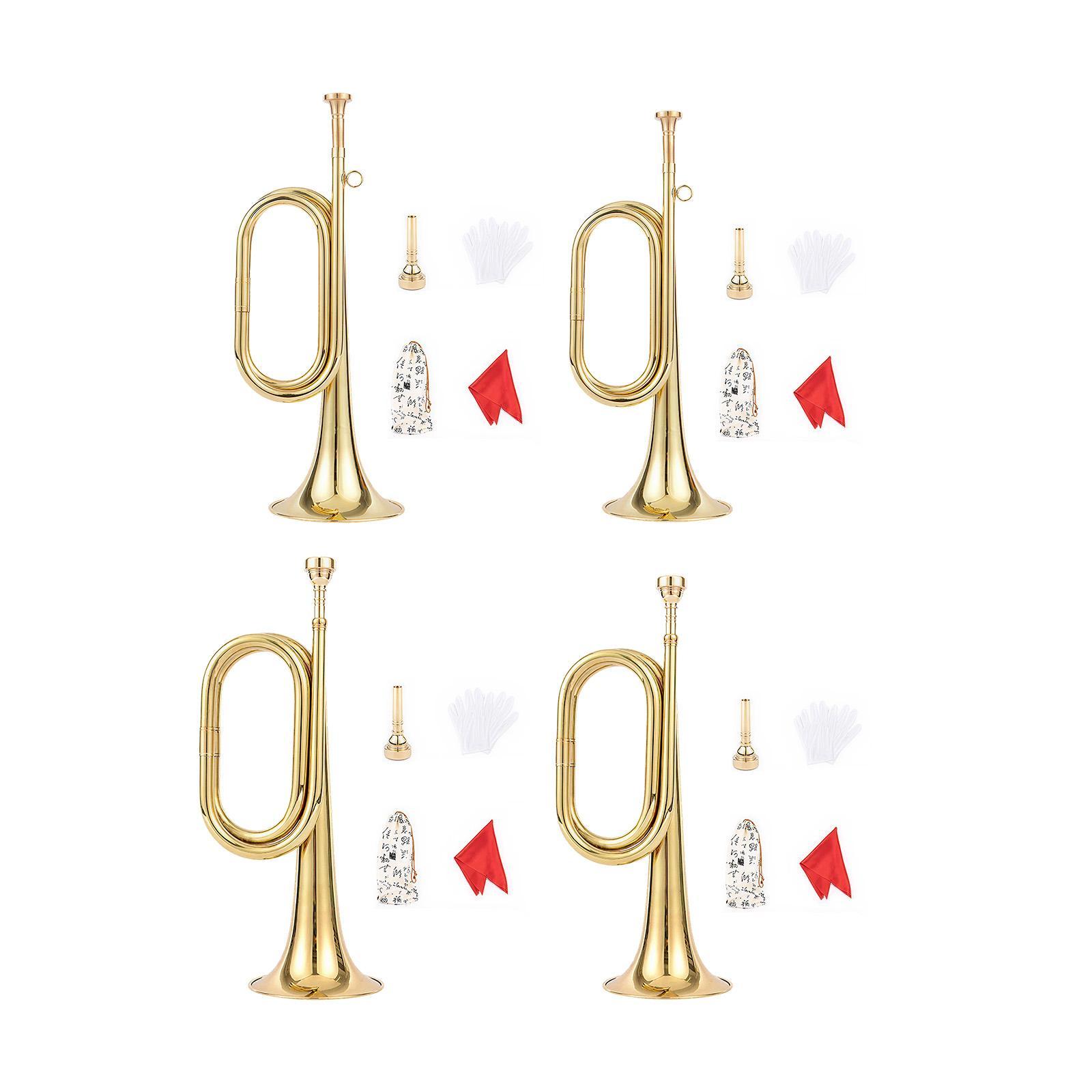Blowing Bugle Brass Trumpet Be - Musical Instrument Bugle review and price