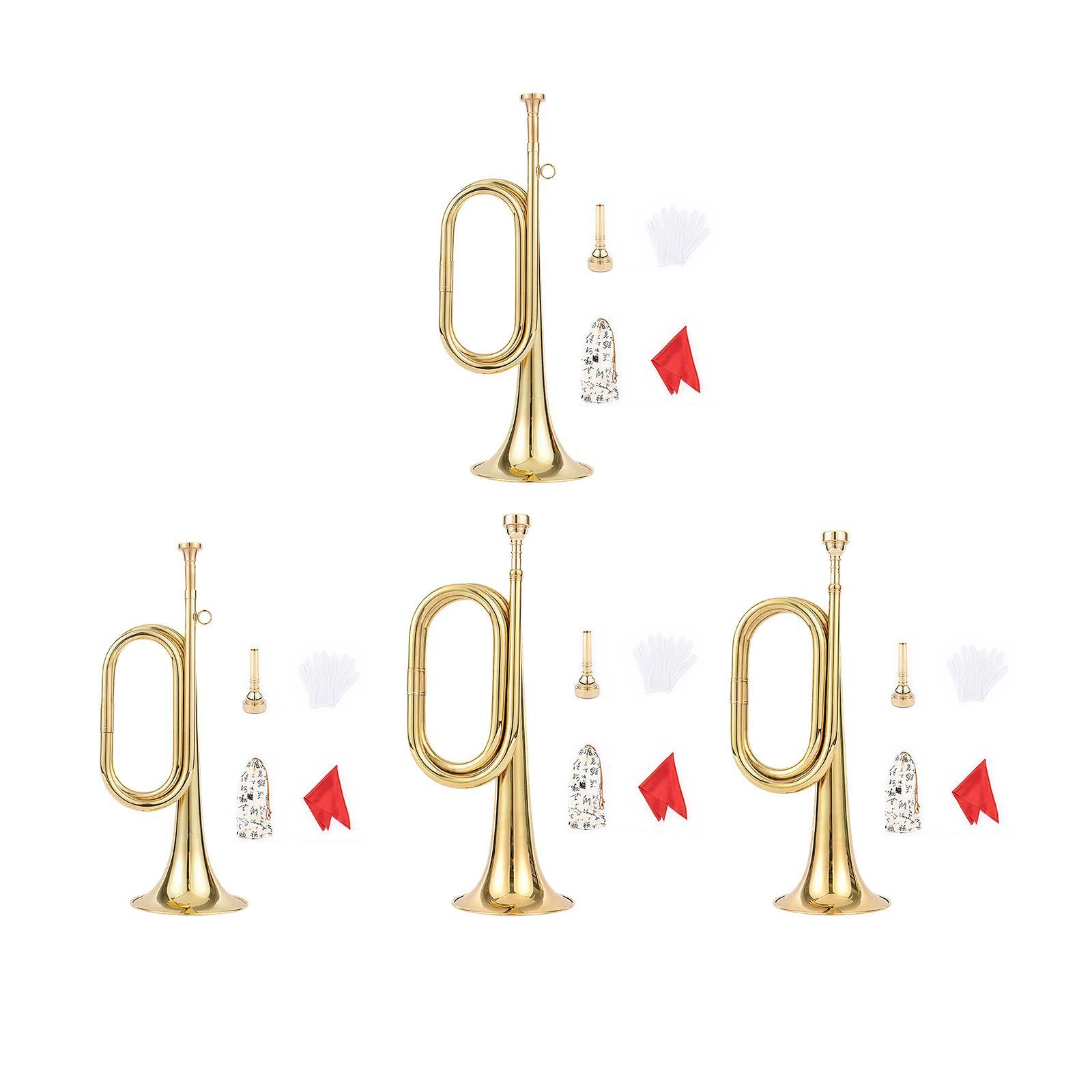 Trumpet with Gloves Music Inst - Musical Instrument Bugle review and price