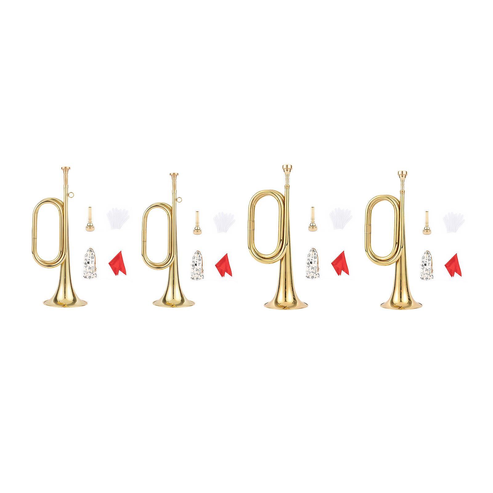Trumpet with Gloves Music Inst - Musical Instrument Bugle review and price